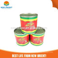Usine de chine d&#39;emballage en étain New Orient Pure 22-24% brix Pâte de tomate Pâte de conserves de tomates en conserve